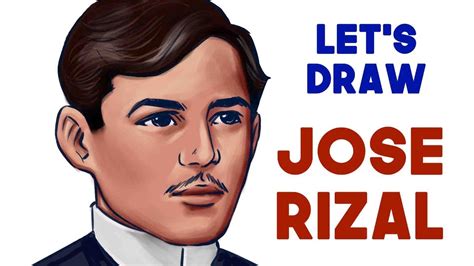 jose rizal cartoon drawing|How to draw Jose Rizal [ 4K ] .